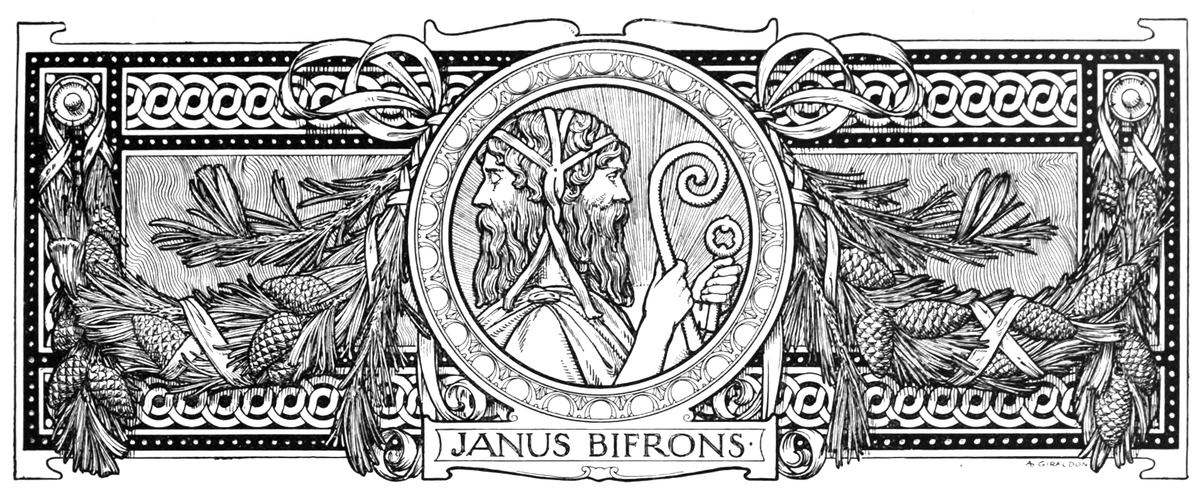 Janus Bifrons, the two-faced god